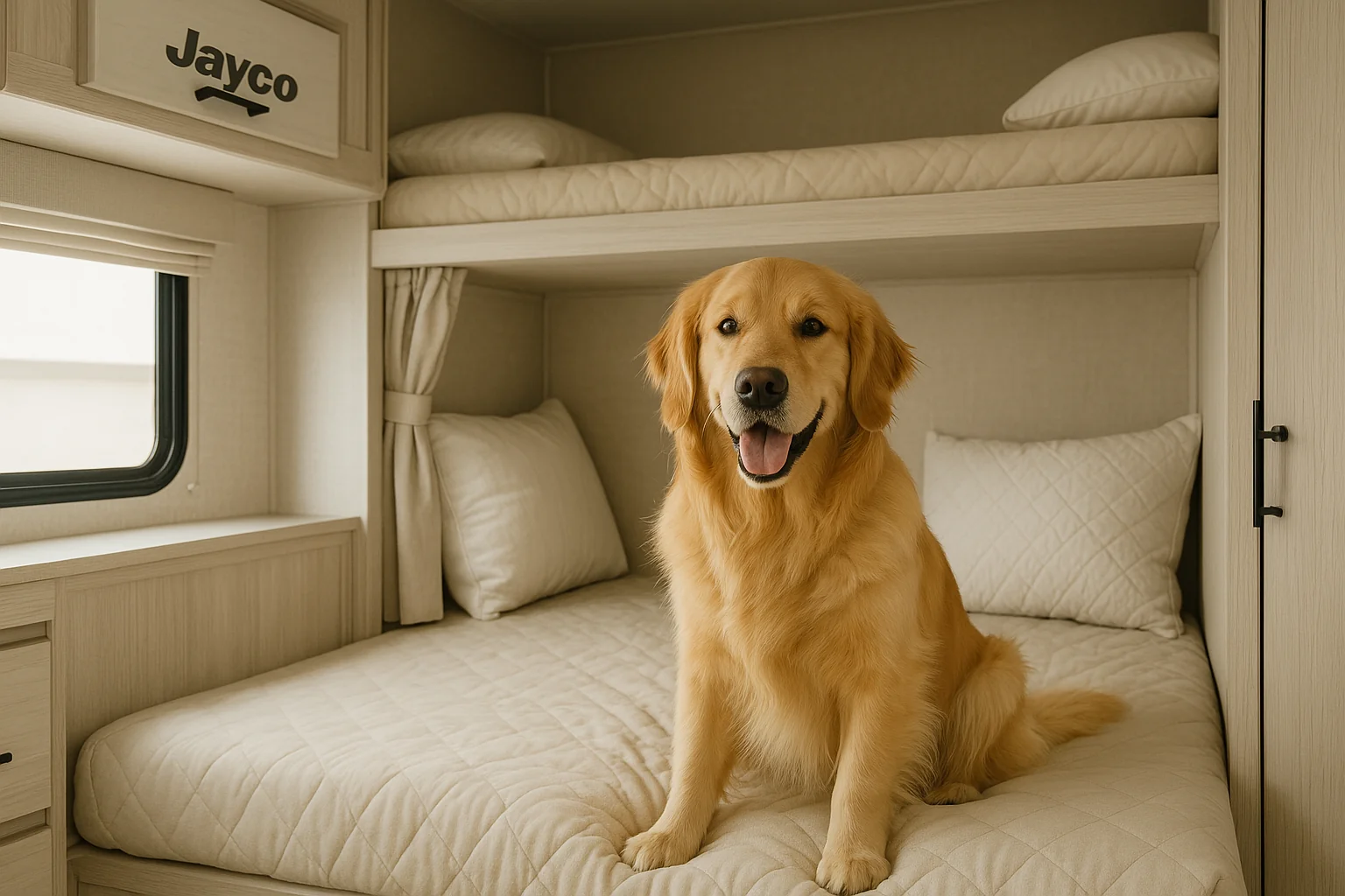 Goldilocks in an RV bedroom